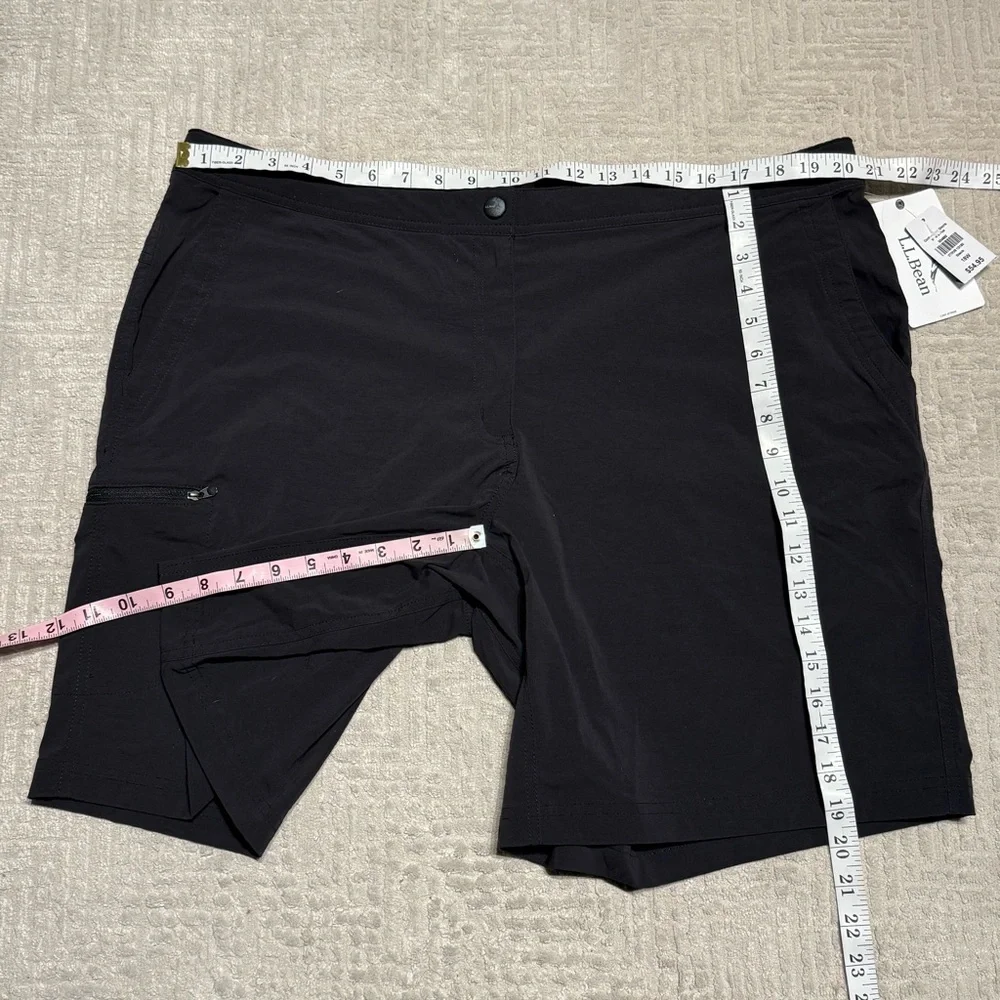 NWT L.L. Bean Comfort Trail Shorts 9” Hiking 4 way stretch UPF 40+ Women’s 18W - Picture 2 of 5